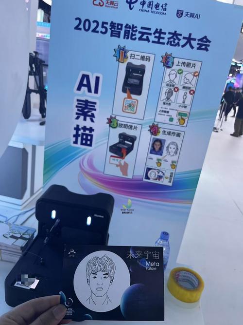 ai绘画机器人素描人物画像科技展厅互动装置